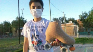 Luchadora sobre ruedas: tiene 13 años, enfrenta al cáncer y triunfa con el patinaje artístico