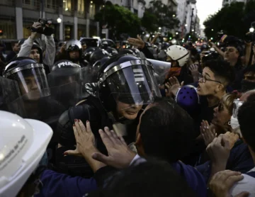 Tensión en el Congreso en una nueva marcha de los jubilados