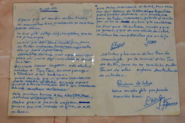 Las cartas de Malvinas: dos historias sanjuaninas tras los manuscritos en la línea de fuego