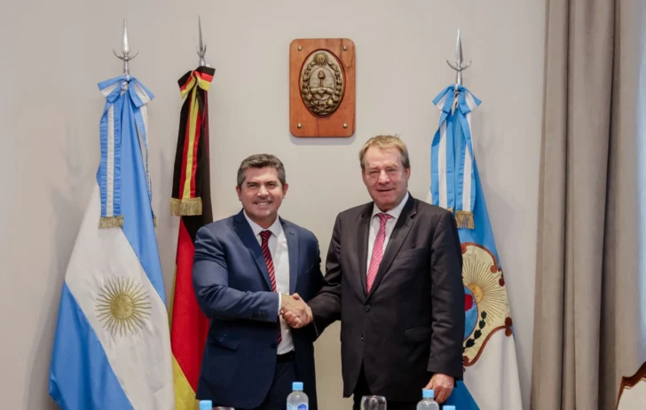 Orrego recibió al embajador de Alemania en Argentina