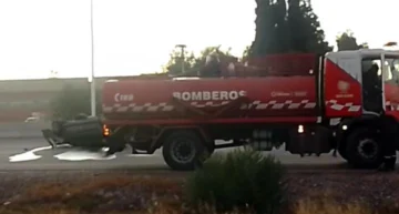 Volcó un auto en Pocito