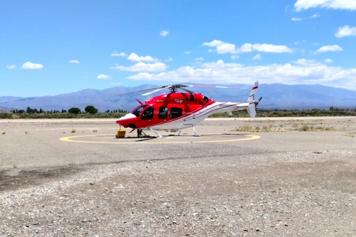 Aeroevacuaron a un iglesiano hacia el Hospital Rawson