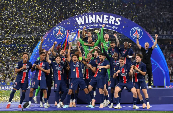 Con una goleada, el PSG ganó su primera Champions League