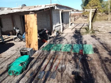 Robaron en una finca de 25 de Mayo