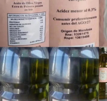 ANMAT prohibió la venta y consumo de una conocida marca de aceite de oliva