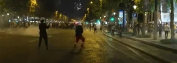 No todo fue fiesta: fuertes incidentes en París tras el título del PSG