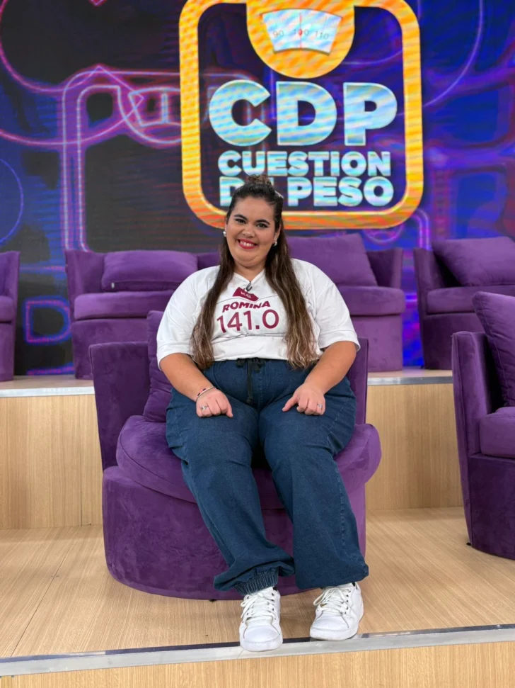 Romina, la sanjuanina que superó sus miedos y vive su gran sueño en Cuestión de Peso