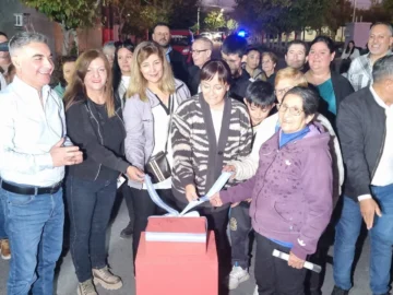 Inauguraron nueva iluminación en una emblemática calle de Chimbas