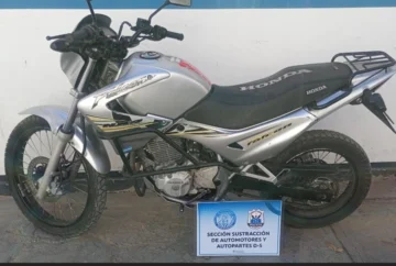 Secuestraron una moto que circulaba con documentación adulterada