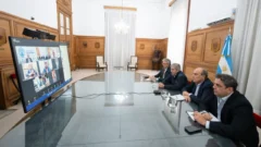 Orrego y otros mandatarios mantuvieron una reunión virtual con Francos y Caputo