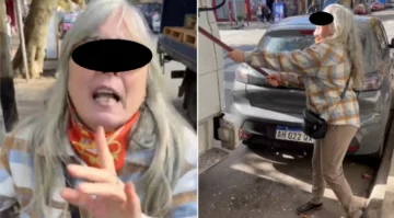 “¿No me lo vas a correr?”: discutió con un chofer y le destrozó el camión