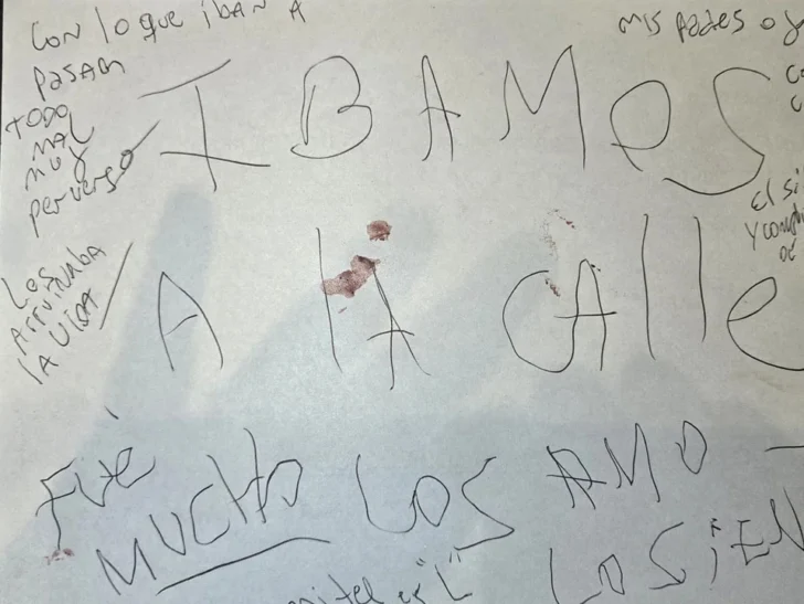 Masacre de Villa Crespo: difundieron la carta del terror que dejó la madre