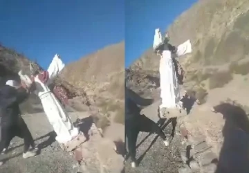 La policía identificó a los jóvenes que dañaron la imagen religiosa en la Quebrada Nacif Weiss