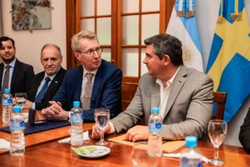 Orrego recibió al embajador de Suecia en Argentina