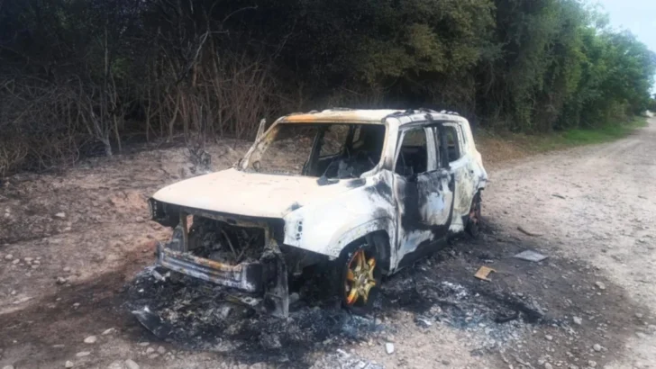 Horror: encontraron un jeep con dos personas calcinadas