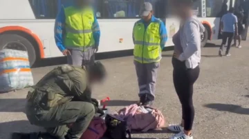 Detuvieron a una sanjuanina que escondía en su bolso tres ladrillos de cocaína