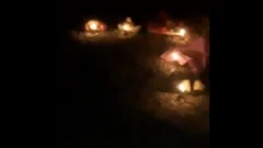 ¿Brujería?: hallaron velas encendidas y flores cerca de un dique en Rivadavia