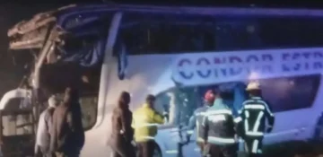 Muerte en la ruta: brutal choque frontal entre un colectivo y un camión