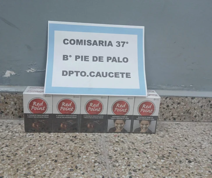 Detuvieron a un hombre en Caucete tras robar cigarrillos