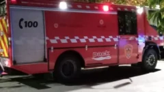 Bomberos intervinieron en Jáchal tras desplazamiento de un vehículo