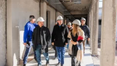 Hospital de Calingasta: el nuevo edificio tiene 49% de avance