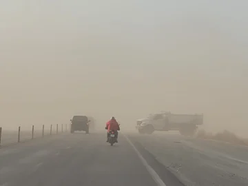 Llegó el fuerte viento a San Juan