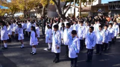 Promesa a la Bandera en San Juan: Educación resaltó que no se pueden exigir pagos
