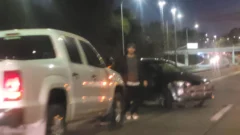 Violento choque en avenida de Circunvalación