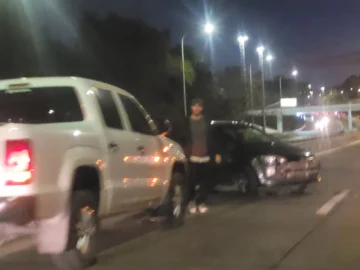 Violento choque en avenida de Circunvalación