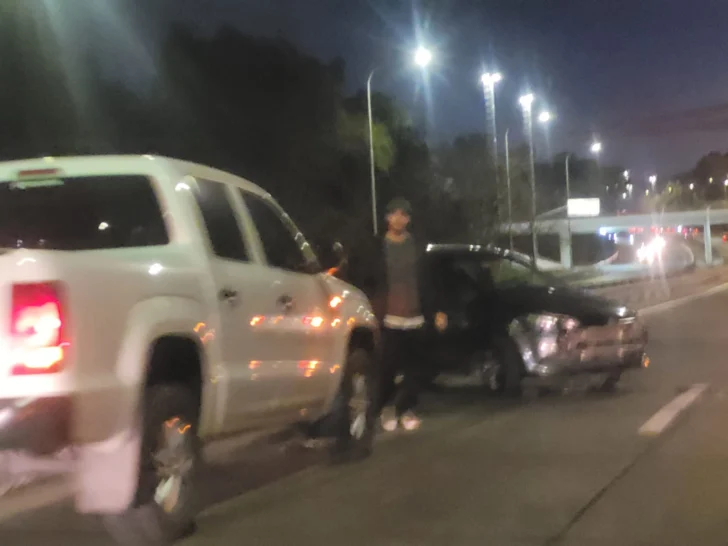 Violento choque en avenida de Circunvalación