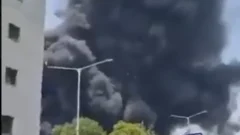 Video: el momento en que se estrelló un avión en India con 242 pasajeros