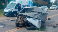Conmoción: un joven murió en terrible choque frontal