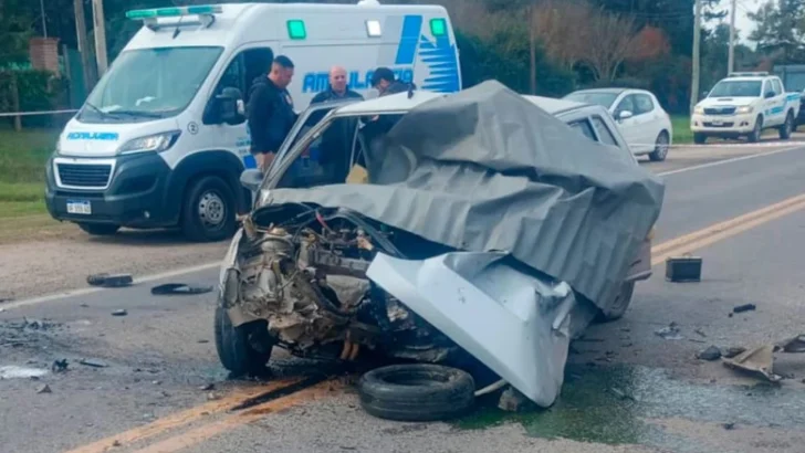 Conmoción: un joven murió en terrible choque frontal