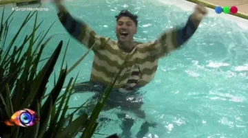 ¡Piletazo!: el festejo de Tato al quedar entre los elegidos de “Gran Hermano”