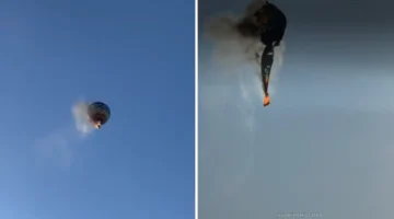 Tragedia: un globo aerostático se prendió fuego con 22 personas