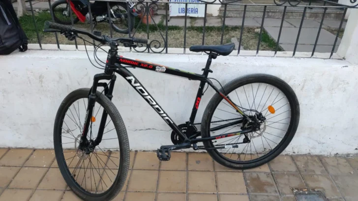 Aprehendieron a un joven que intentaba huir con una bicicleta robada