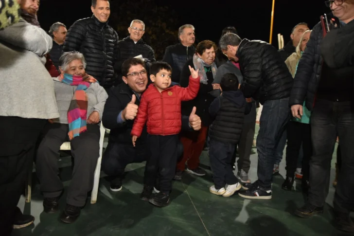 Santa Lucía: inauguraron obras en la Unión Vecinal Villa 12 de Octubre