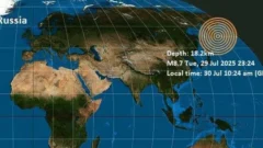 Rusia: terremoto de más de 8 puntos en la península de Kamchatka