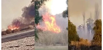 Tres focos de incendio se desataron y preocuparon a los sanjuaninos