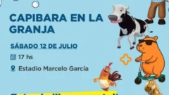 “Capibara en la granja”, para reír y disfrutar en Pocito