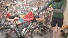Pedaleó más de 400 km. para cumplir una promesa a Difunta Correa