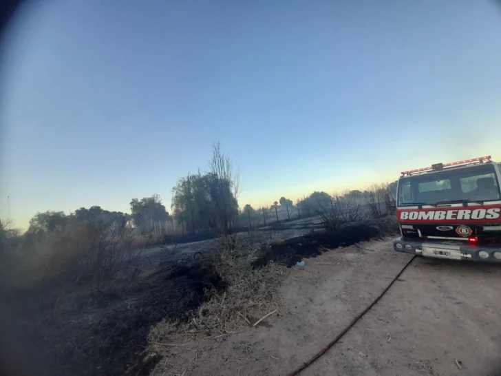 Indignación en Pocito: Bomberos apagaban un incendio y vecinos prendían fuego otra vez
