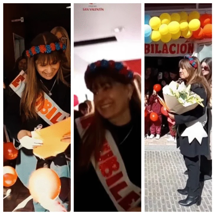 Una directora sanjuanina se jubiló y tuvo la despedida más tierna