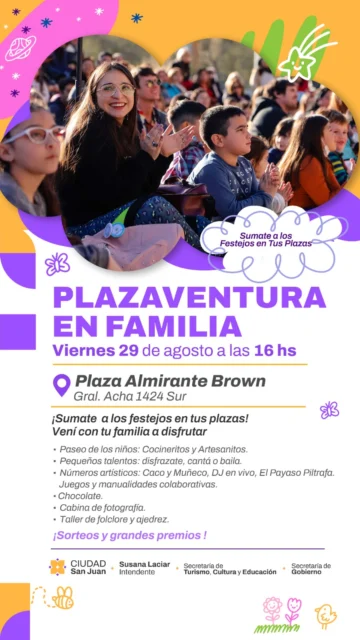 “Plazaventura en Familia”: continúan los festejos del Día del Niño en Capital