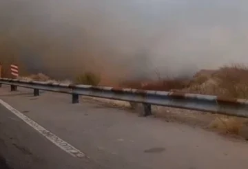 Intenso incendio en Caucete generó alarma