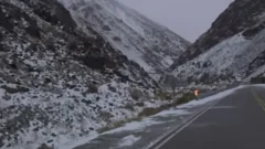 Nevadas y bajas temperaturas en Guardia Vieja: un espectáculo natural a más de 3.000 metros