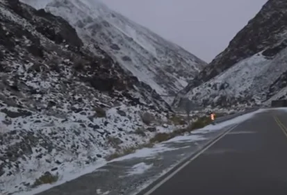 Nevadas y bajas temperaturas en Guardia Vieja: un espectáculo natural a más de 3.000 metros