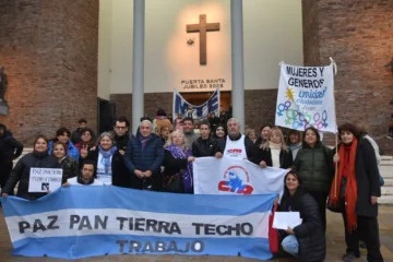 Organizaciones se movilizaron en San Juan durante el día de San Cayetano