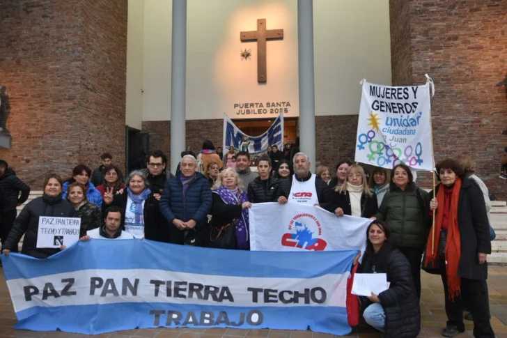 Organizaciones se movilizaron en San Juan durante el día de San Cayetano