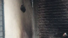 En medio del temporal, una vivienda en Rawson sufrió daños tras un incendio